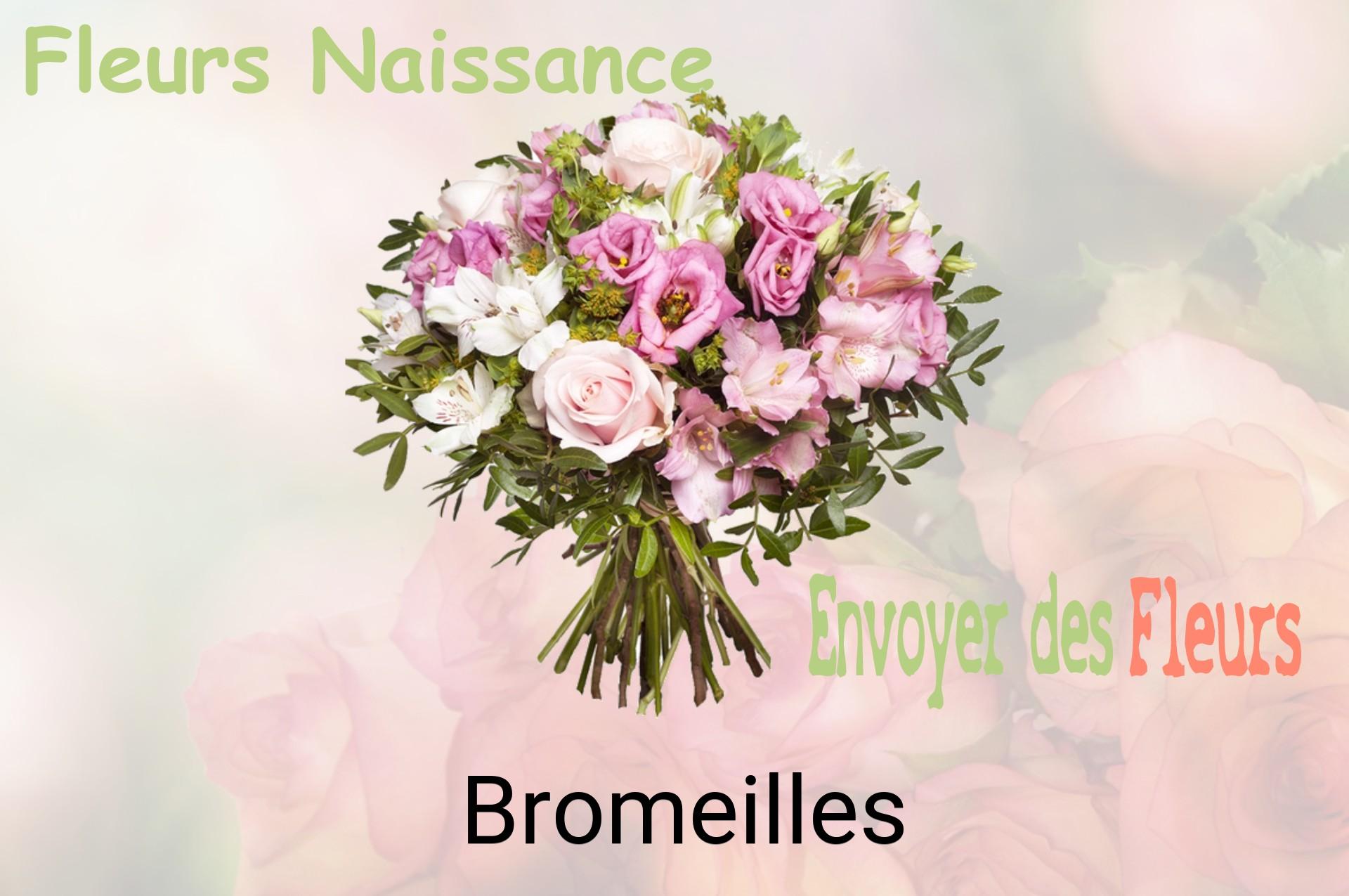Bouquet de fleurs de naissance livré à Bromeilles